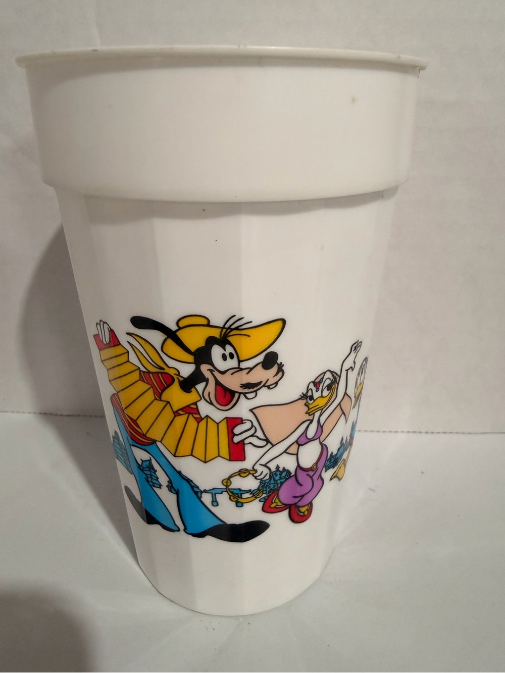 1988 Disney Epcot Coca Cola Cup Mickey Minnie Figment Goofy Souvenir Tumbler - Picture 2 of 4
